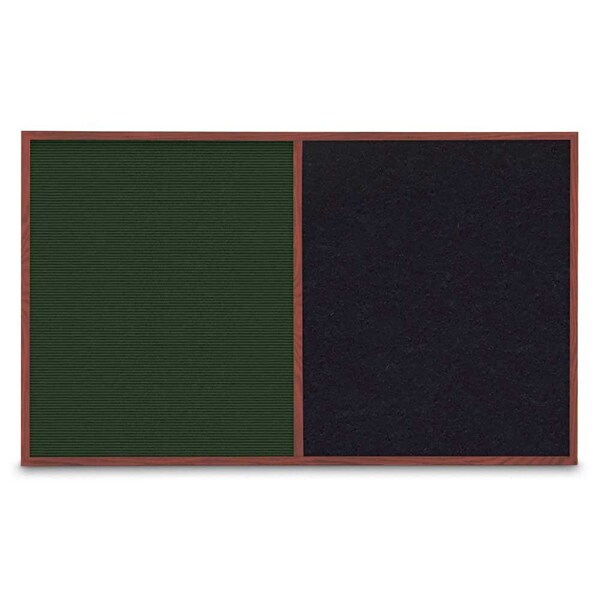 Enclosed Corkboard, 3 Door, 96"x48", 4" Fra